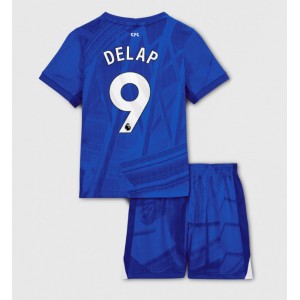 Chelsea Liam Delap #9 Jalkapallovaatteet Lasten Kotipeliasu 2025-26 Lyhythihainen (+ Lyhyet housut)